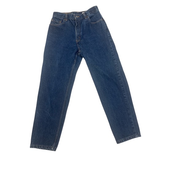 Levis 550 Relaxed Fit Tapered Leg Dark Wash Denim Jeans Womens Size 10 - Picture 1 of 7